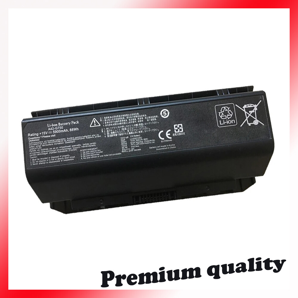 NEW 88WH/5900mAh A42-G750 Battery For ASUS ROG G750 G750J G750JH G750JM G750JS