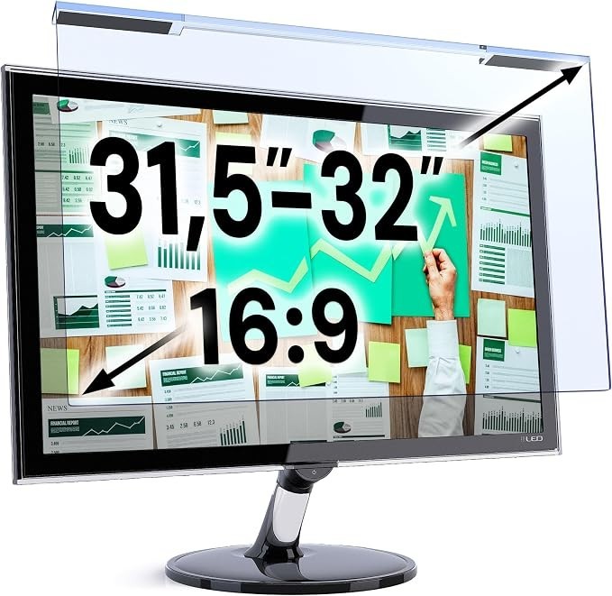 VINTEZ 31.5-32 inch Blue Light Blocking Screen Protector for 16:9
