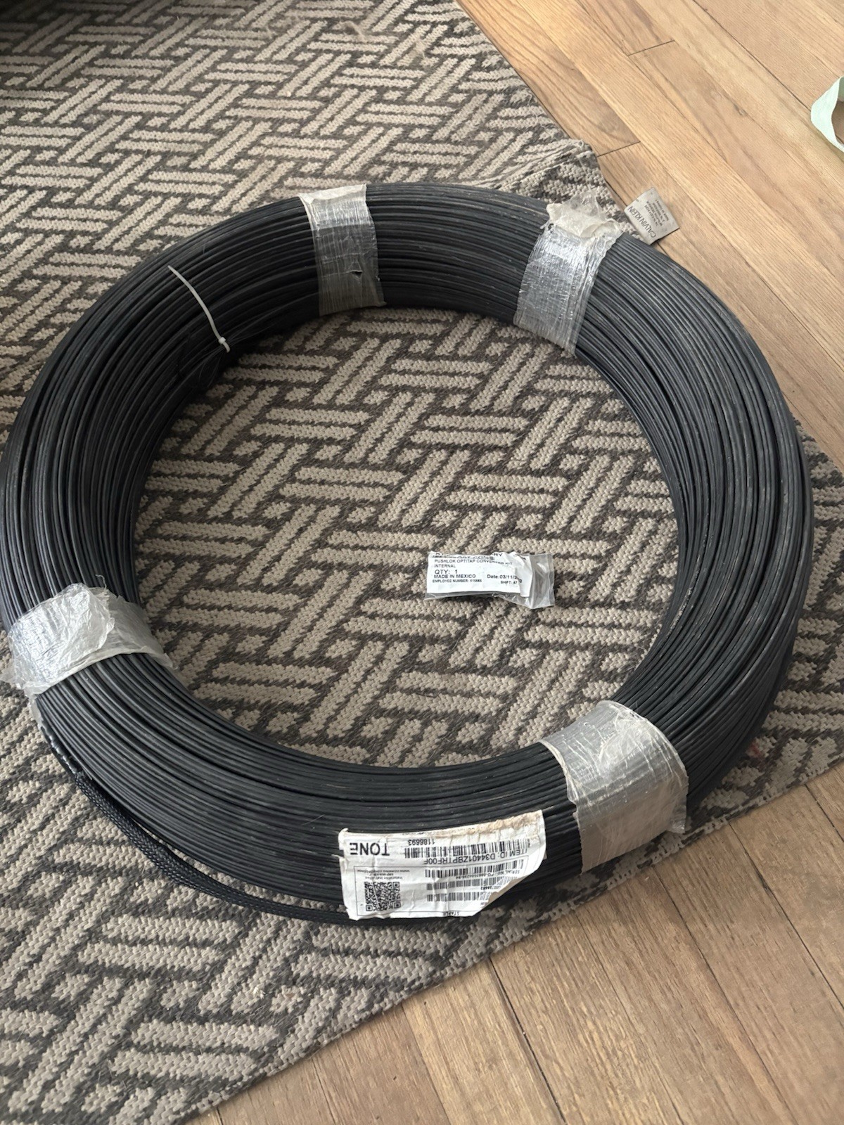 Corning Fiber Optical Cable 1500ft Feet TONE ROC DROP PUSHLOK CONNECTER ADAPTER
