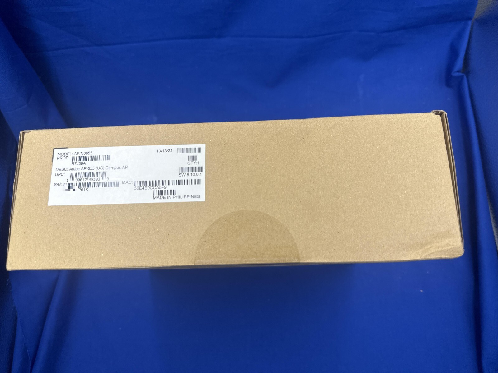 HPE Aruba R7J39A AP-655 Wireless Access Point - WiFi 6E R7J39-61001