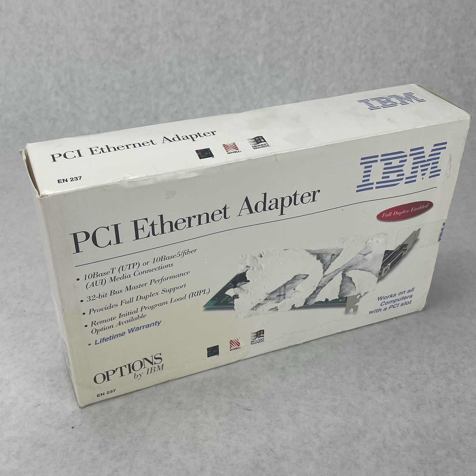 IBM PCI Ethernet Adapter EN 237 10 Mbps 1 Port RJ-45 PCI Card Network