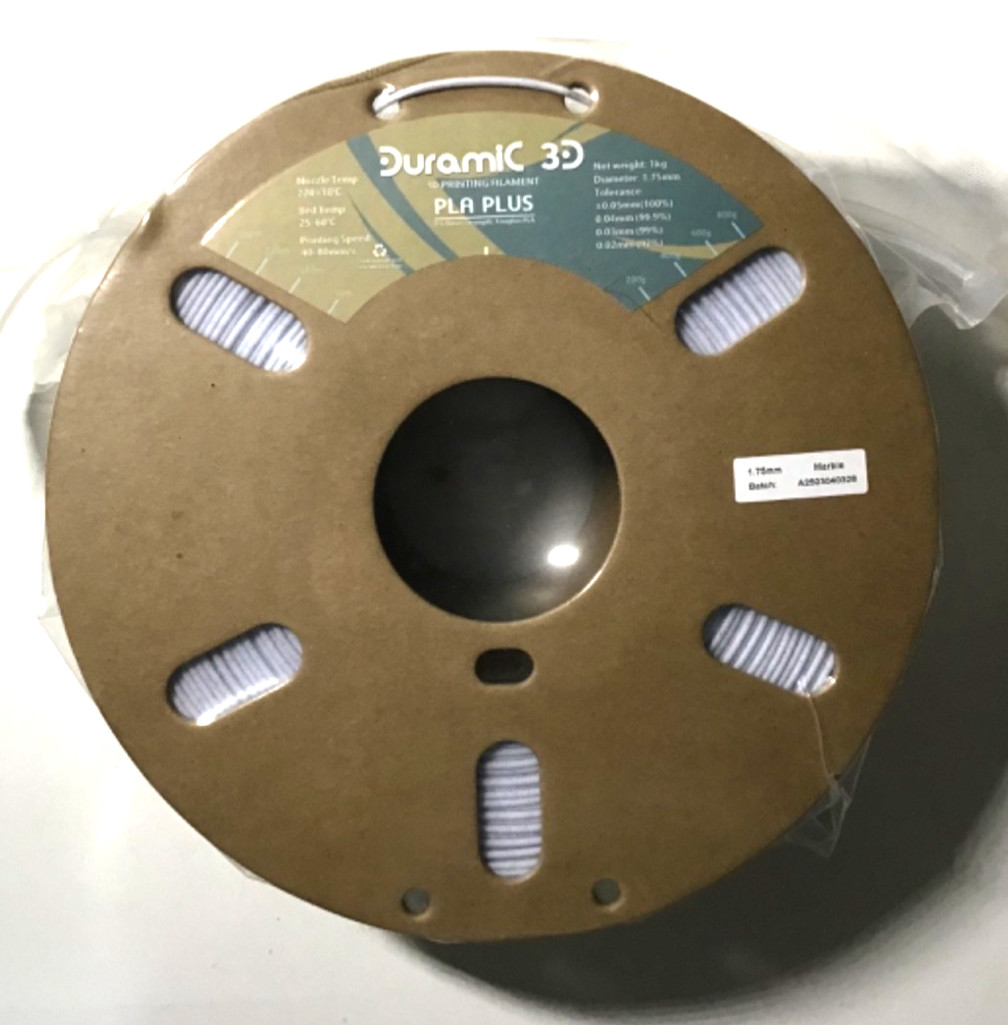 Duramic 3-D Printing Filament PLA Plus Weight- 1 kg Diameter- 1.75 mm Marble NEW