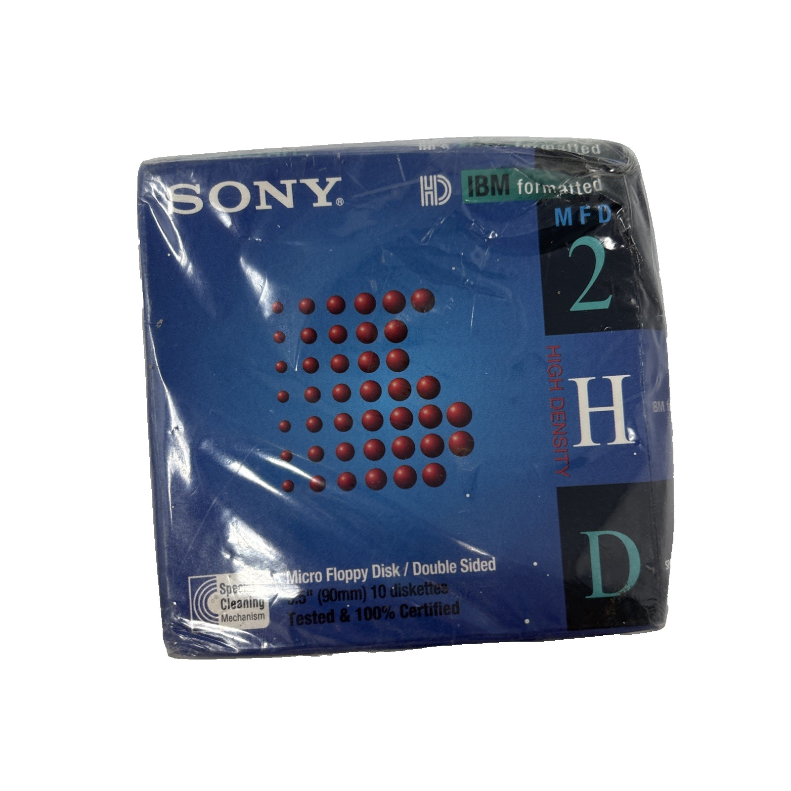 Sony MFD-2HD 3.5" Micro Floppy Disks 1.44MB High Density 10 Pack Sealed
