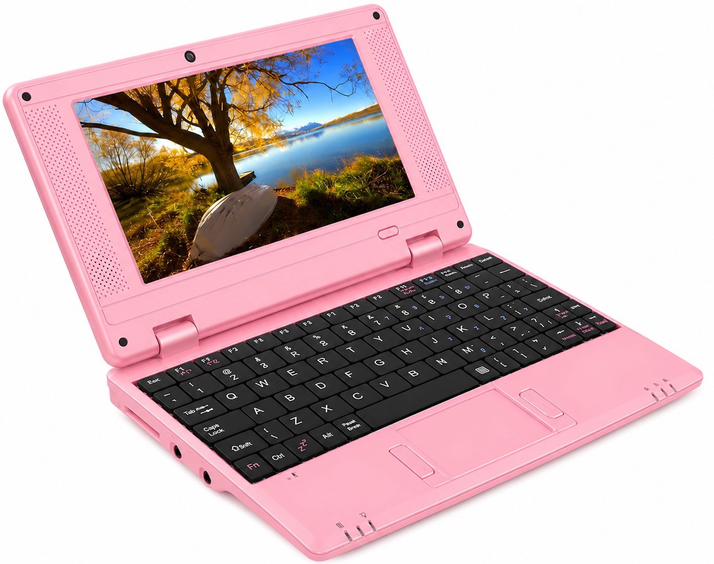 7” Android Mini Laptop Netbook Pink Quad Core 32GB WiFi Bluetooth New