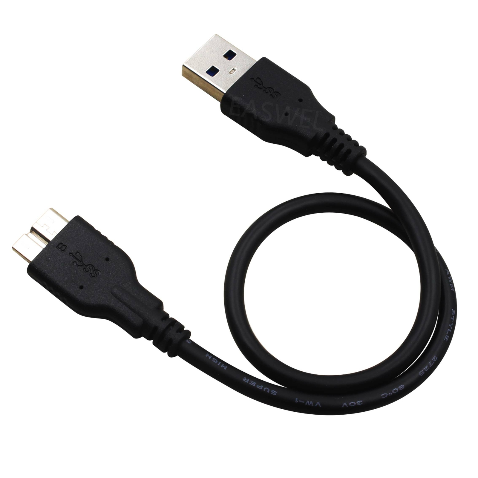 30CM USB 3.0 CABLE CORD FOR For Transcend 1 TB StoreJet Hard Drive TS1TSJ25M3