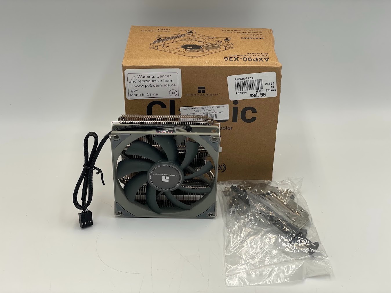 Thermalright AXP-90 X36 Low Profile CPU Air Cooler - Gray