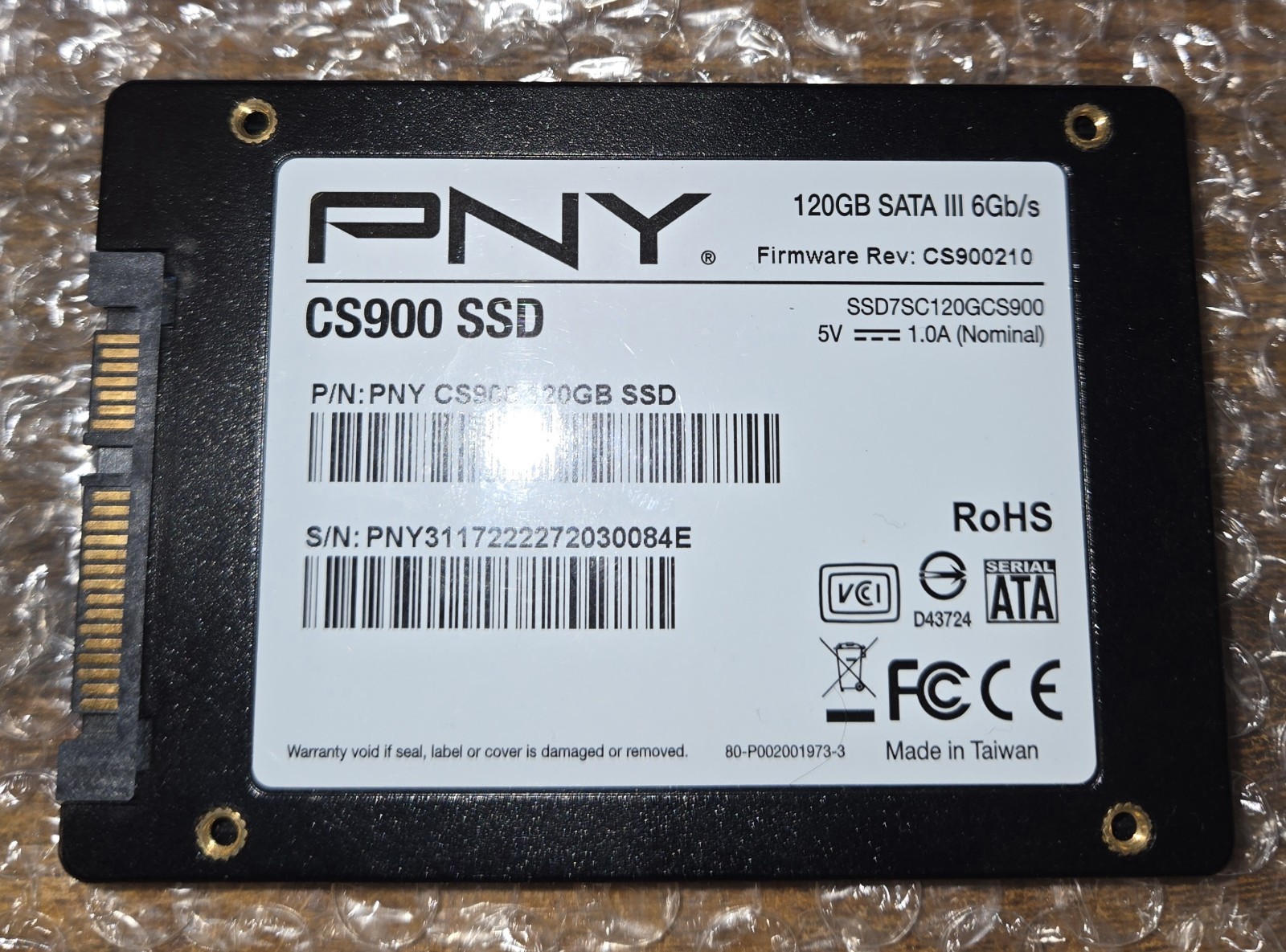 PNY CS900 120GB SATA SSD