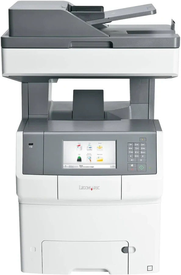 Lexmark X748de Multifunction Color Laser Printer network Touch Scrn Print copy s