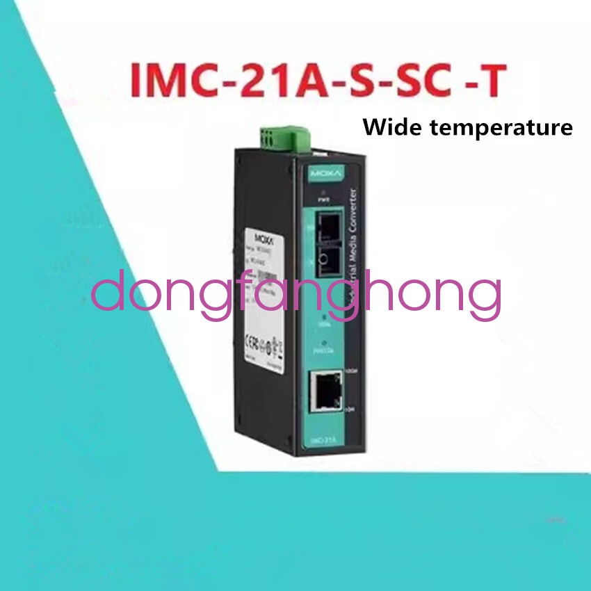 MOXA IMC-21A-S-SC-T Optical Fiber Converter Wide temperature FedEx or DHL or UPS
