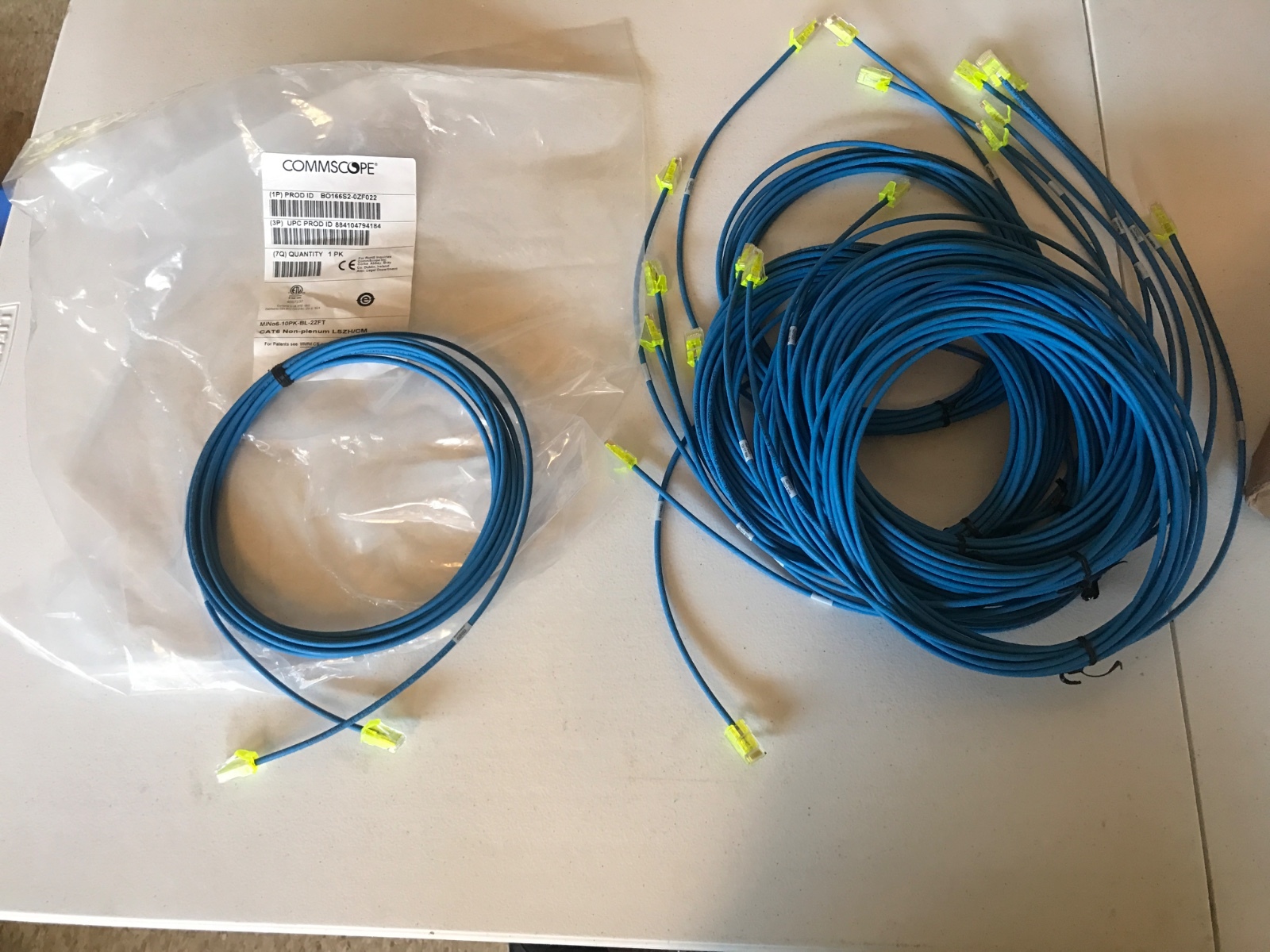 COMMSCOPE CAT6, NON PLENUM LSZH CABLE, LSZH/CM, MINo6, (QTY 10)