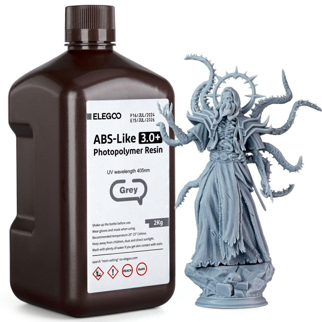 ELEGOO Abs-Like Resin 3.0+, Upgraded 3D Printer Photopolymer Resin, Higher Heat-