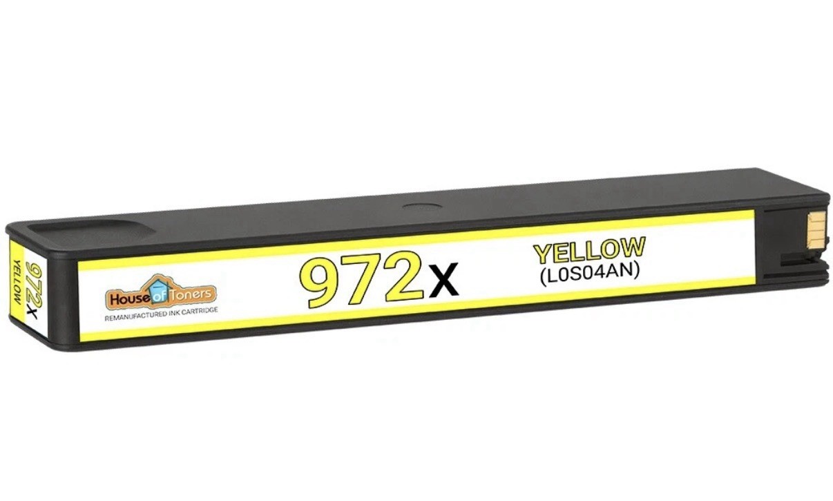 972X Fits HP 972X High Yield Ink Cartridges for HP PageWide Pro 477dw Yellow