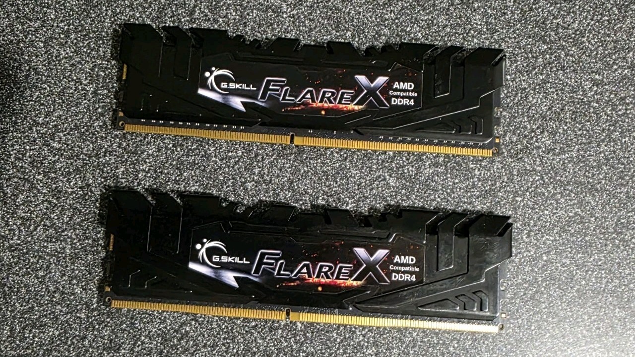G.Skill Flare X 16GB 2x8GB DDR4-2400 F4-2400C15D-16GFX Pulled From Working Unit