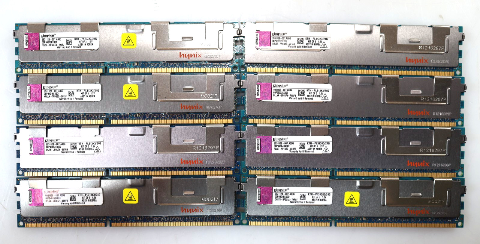Lot 8x 8GB (64GB) Kingston KTH-PL313K3/24G DDR3 1333MHz ECC Server Memory