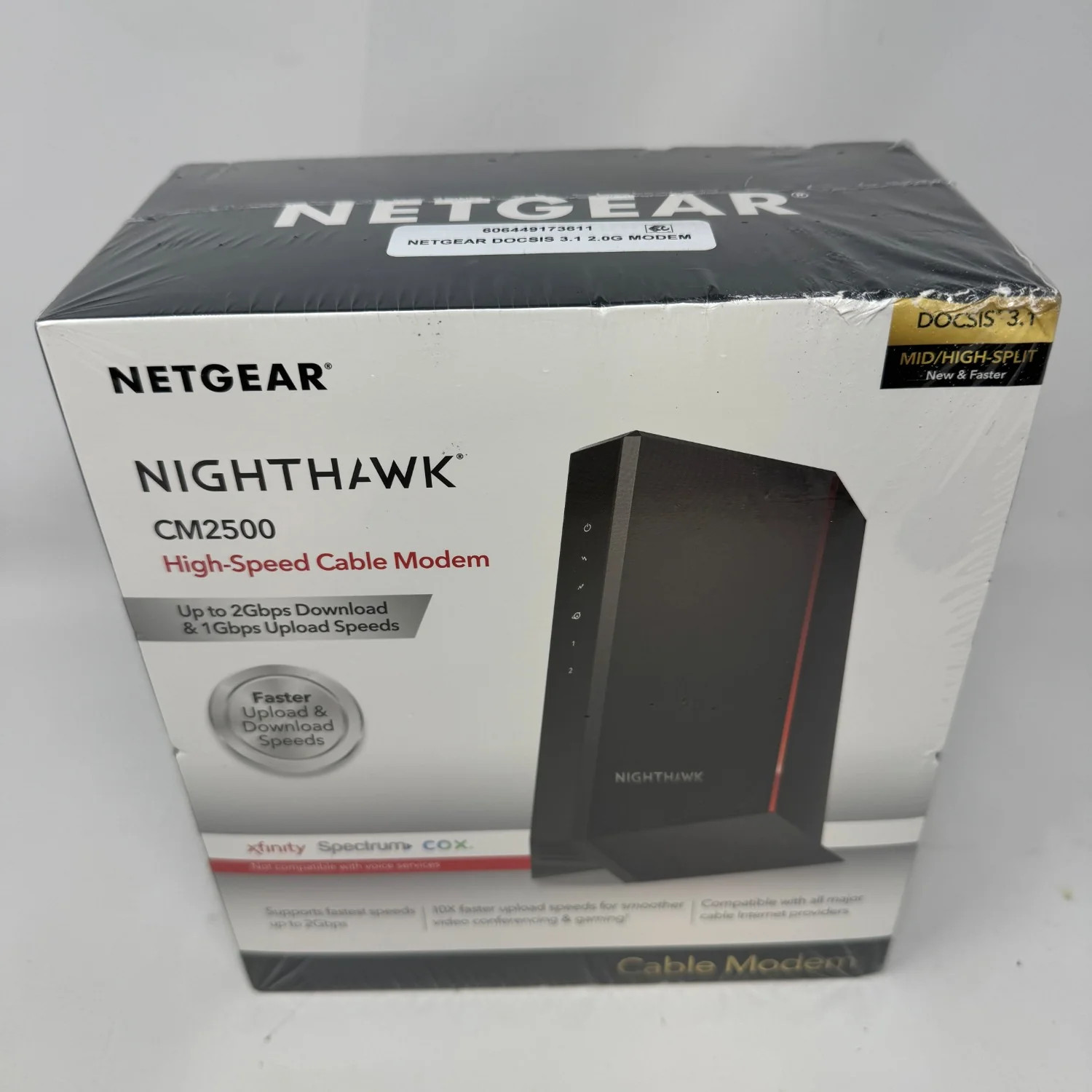 New NETGEAR Nighthawk Cable ModemCM2500-1AZNAS 