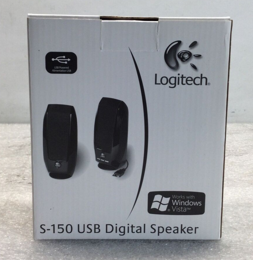 Logitech S-150 USB Digital Speakers Black.