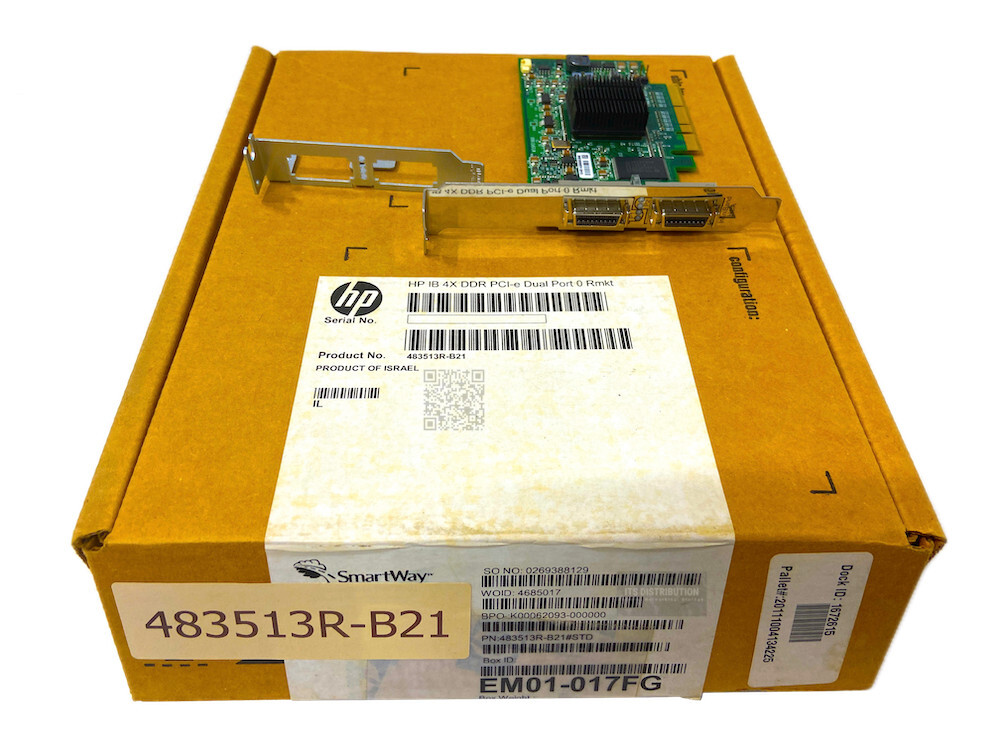 483513-B21 | Renew Open HP InfiniBand Host Bus Adapter PCI Express 1.0a 20Gbps