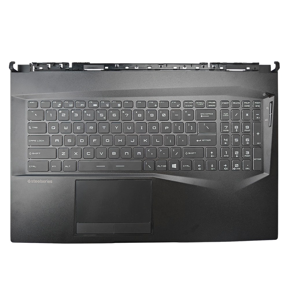 Black Palmrest Full Color Backlit Keyboard Non-Touchpad 3077E2C213Y For MSI GE75