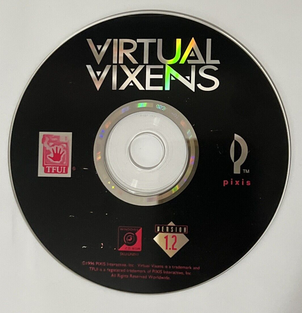 Virtual Vixens Windows Pixels Interactive Pc Game 1996 Rare VERSION 1.2 SKUUN011