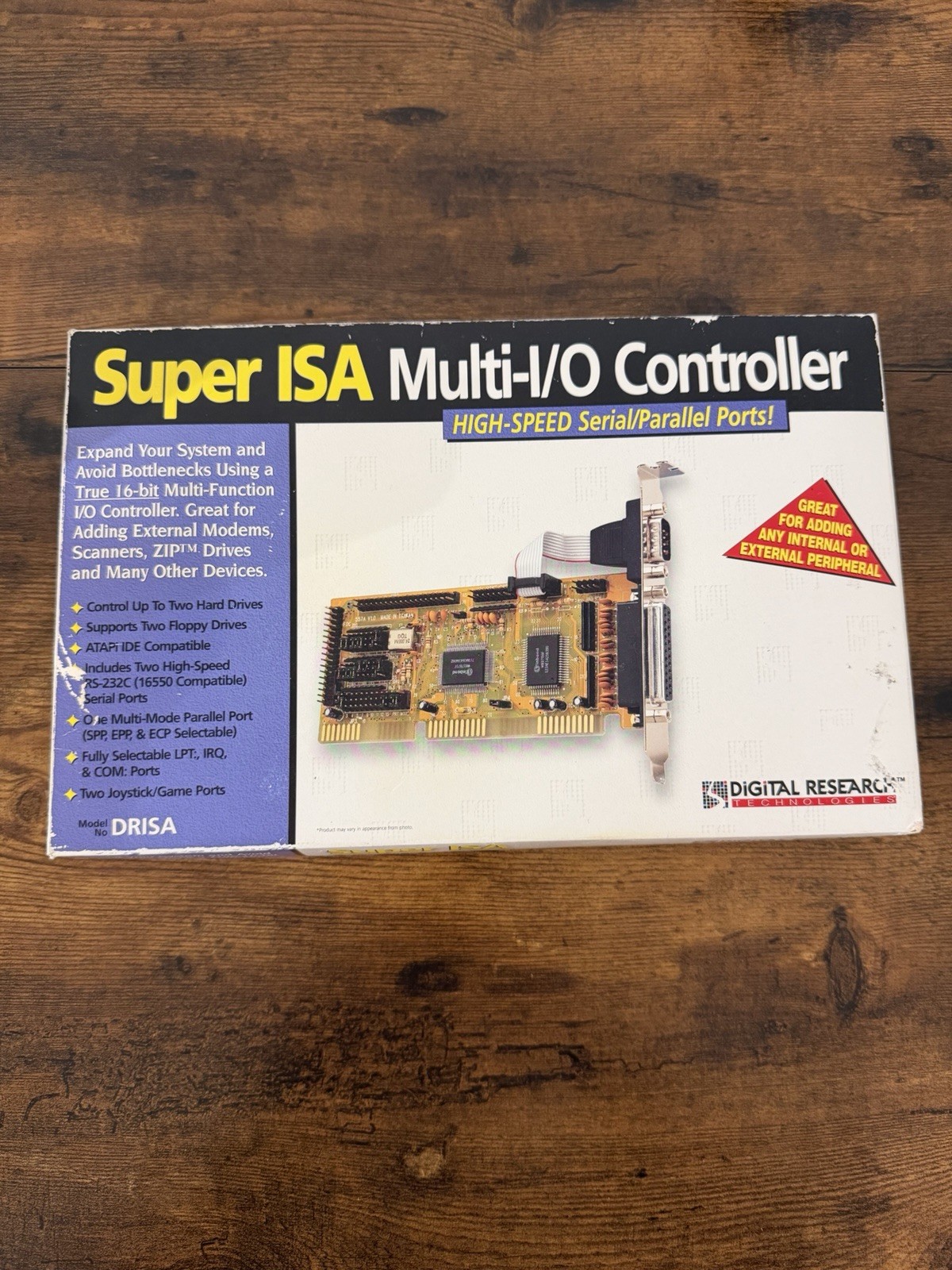Digital Research Super ISA Multi-I/O Controller DRISA Open Box New Complete