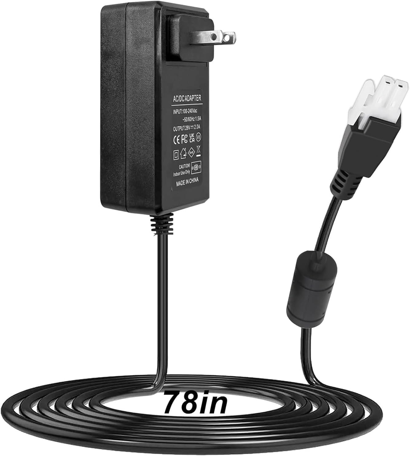 29V Adjustable Desk Power Supply Cord for Claiks P1.01.001 P101001 40" Black 
