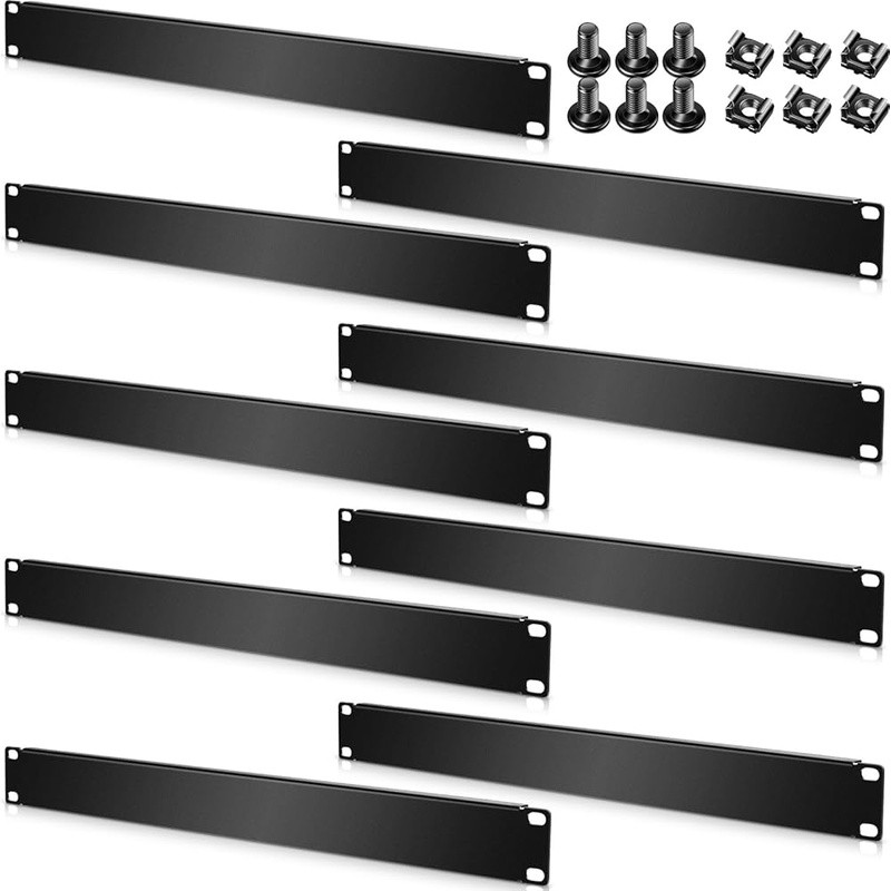 Metal Rack Blank Panels Server Installation W/ Mounting Screws Durable Design US