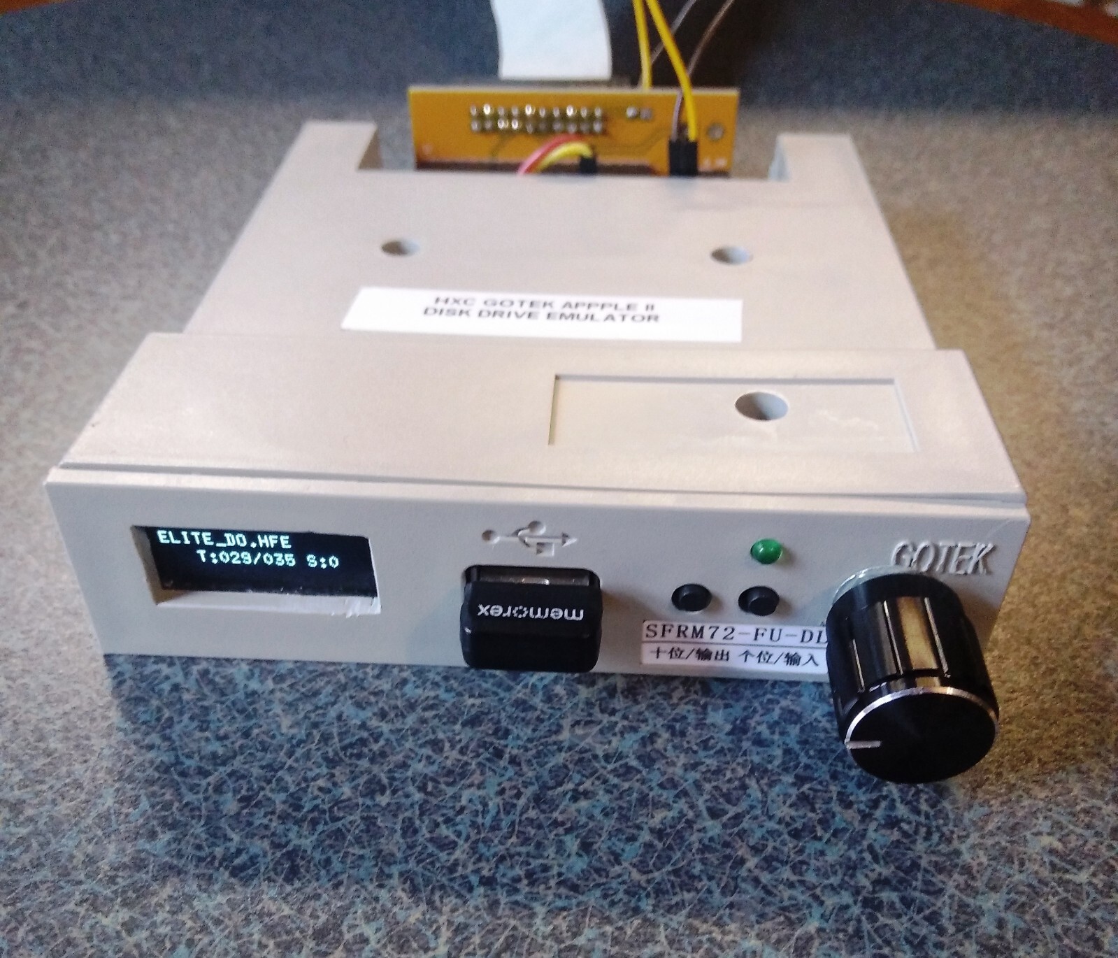 Gotek Adapter for Apple II HXC modded goteks Apple II firmware 5.25" Emulation