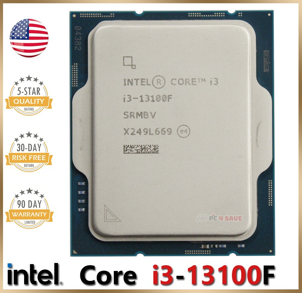 13th Gen. Intel Core i3-13100F CPU SRMBV 4.5 GHz LGA-1700 Desktop Processor 110W