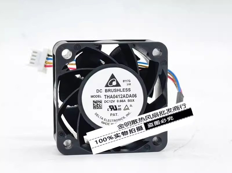 1PCS Delta 4020 THA0412ADA06 12V 0.66A PWM-controlled high-airflow fan