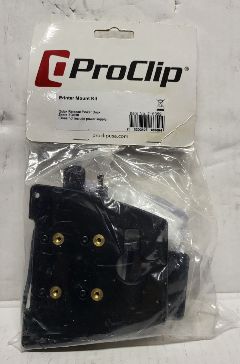 ProClip 216359 Quick Release Power Dock for Zebra ZQ630 Printer Mount Kit