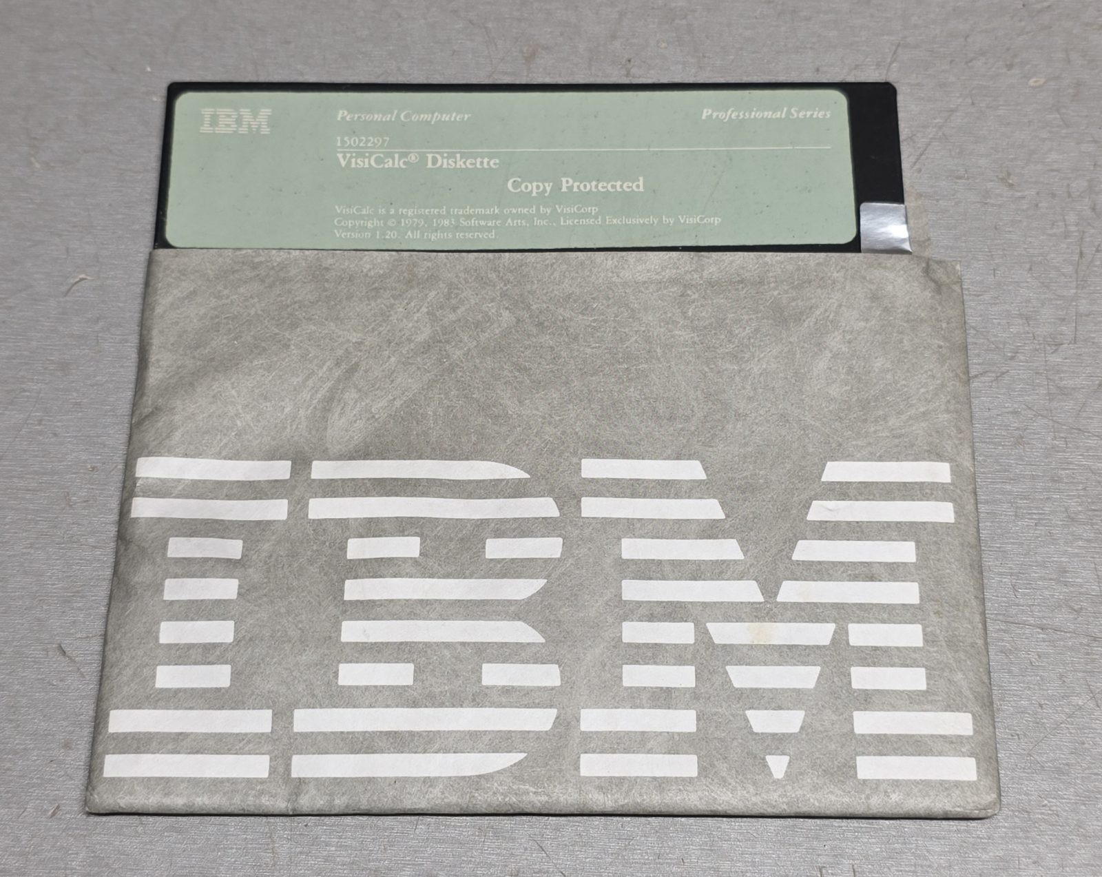 IBM Personal Computer VisiCalc Diskette 1502297 Copy Protected Professional Seri