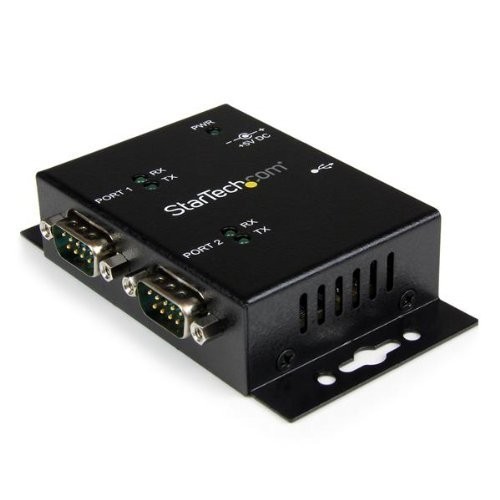 StarTech ICUSB2322I 2 Port USB to Serial Adapter Hub DIN Rail Clips