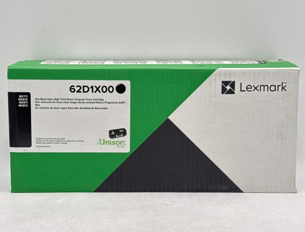Lexmark Laser Toner Cartridge 62D1X00 Black Ink Cartridge -BrandNew in the Box