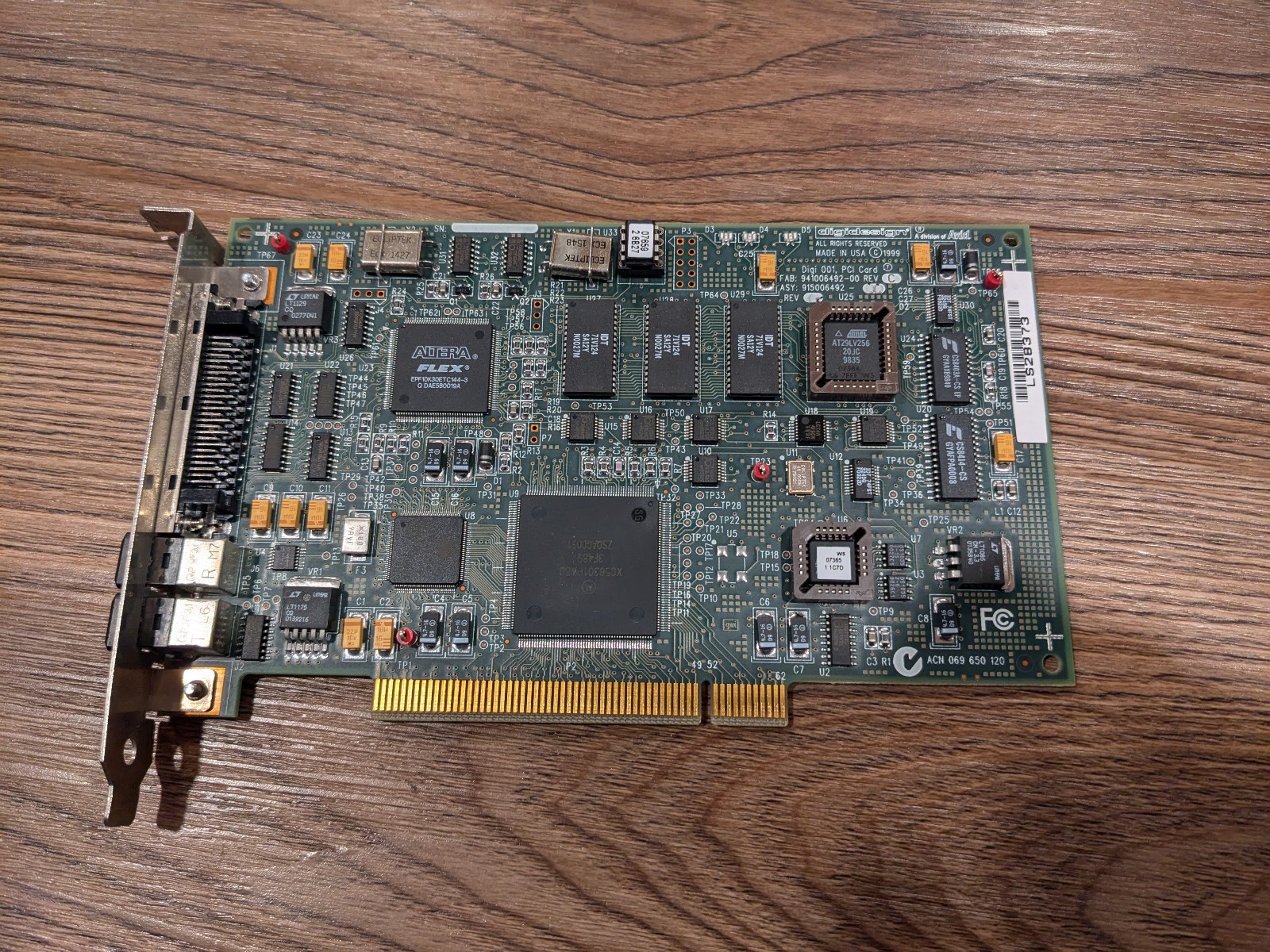 Digidesign Avid Digi 001 PCI Interface Controller Card 941006492-00 