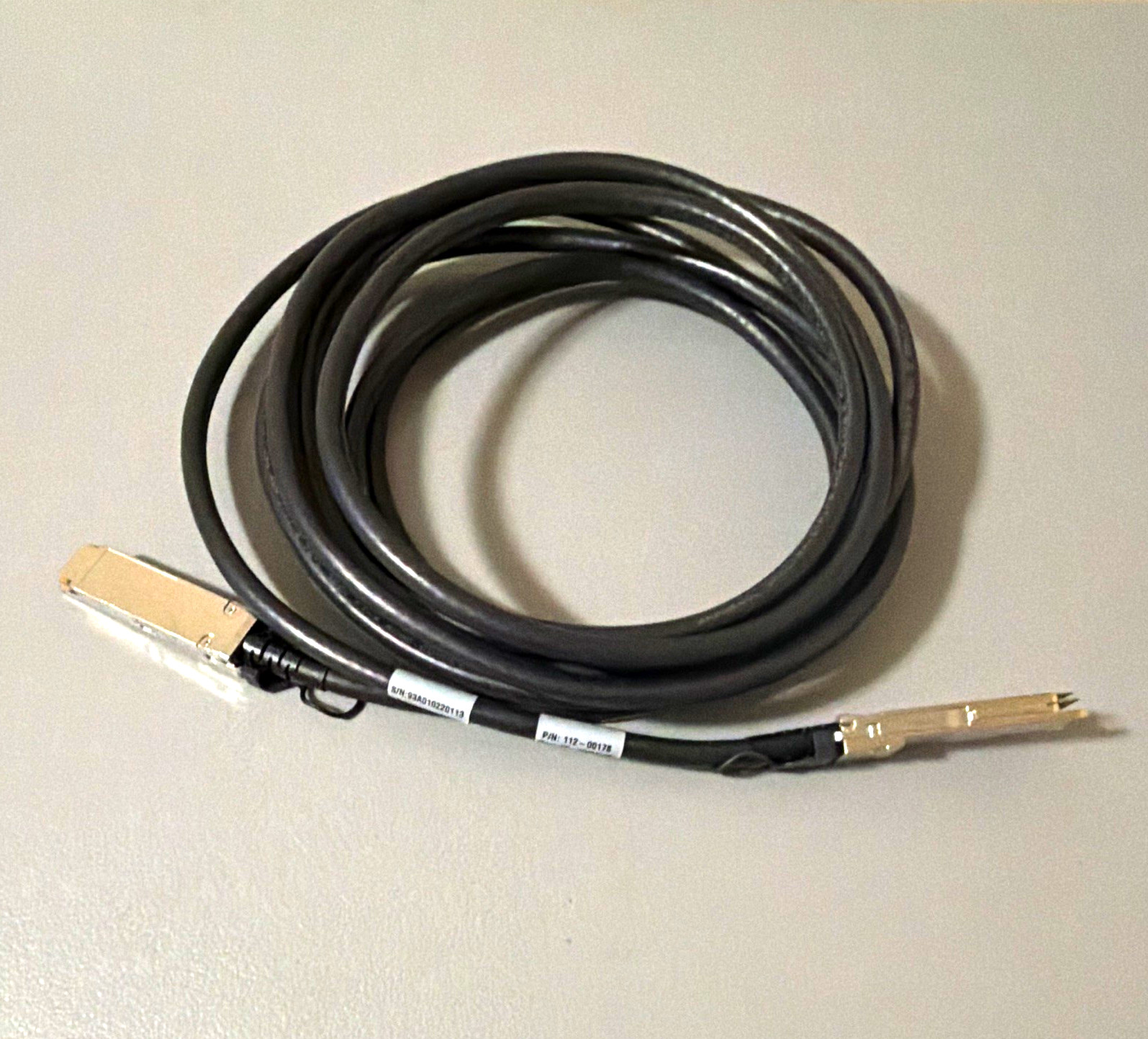 NetApp 112-00178 Fiber Optic Networking SAS Cable Black QSFP+ To QSFP+ A2