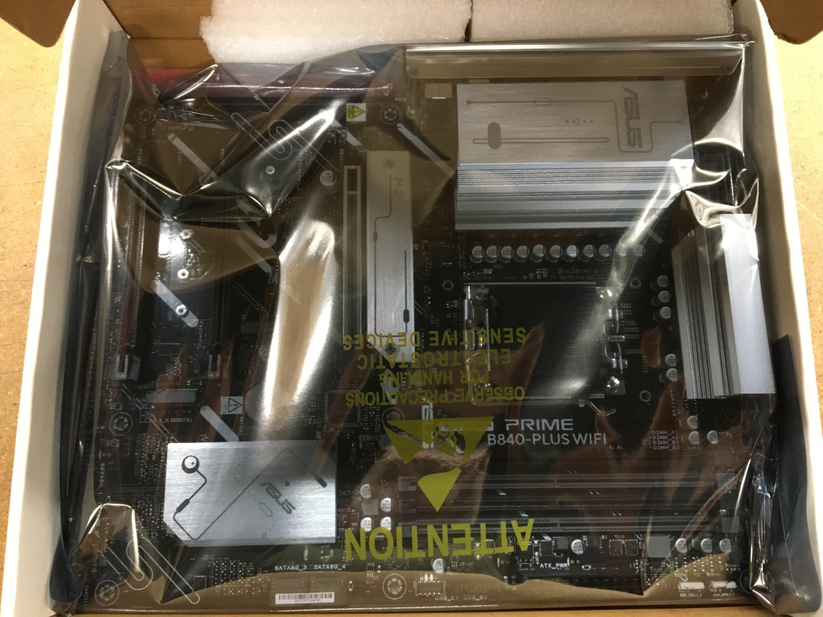 RMA - Manufacture Replaced ASUS Prime B840 Plus wifi ATX motherboard. AS IS.