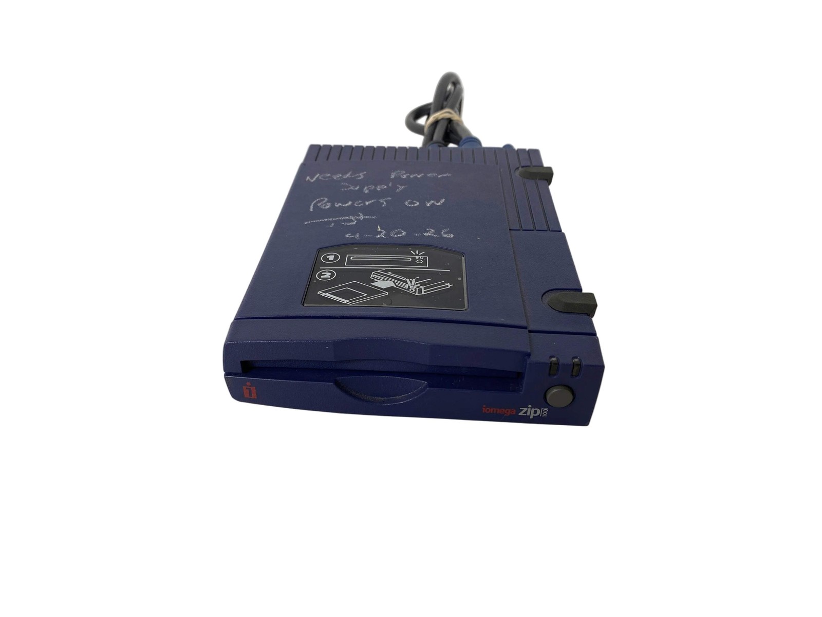 Iomega Z100S2 100MB External SCSI Blue Zip Drive *Needs Power Supply*