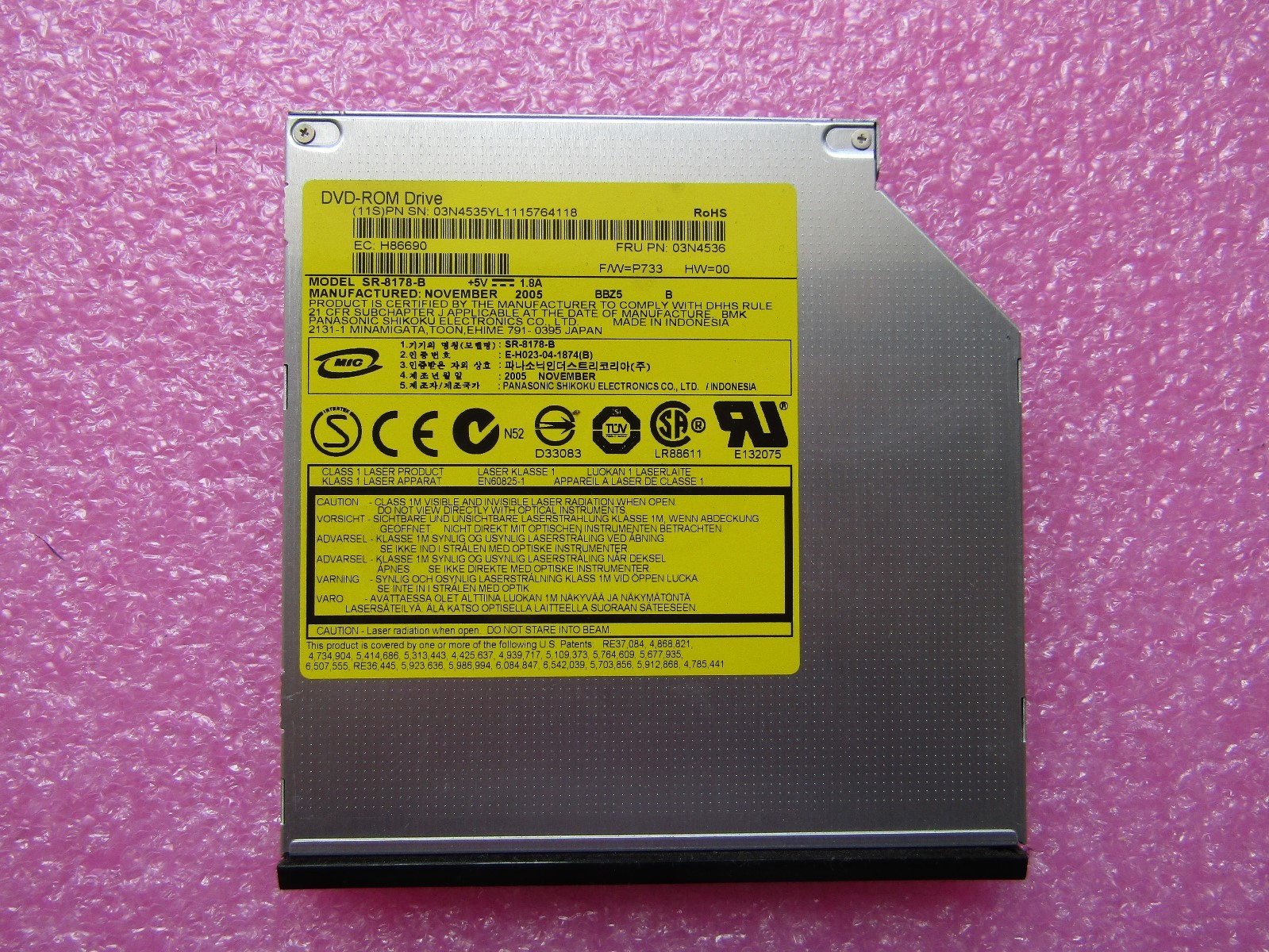 03N4536 IBM 8X/24X DVD-ROM IDE SLIM (FC 1903)
