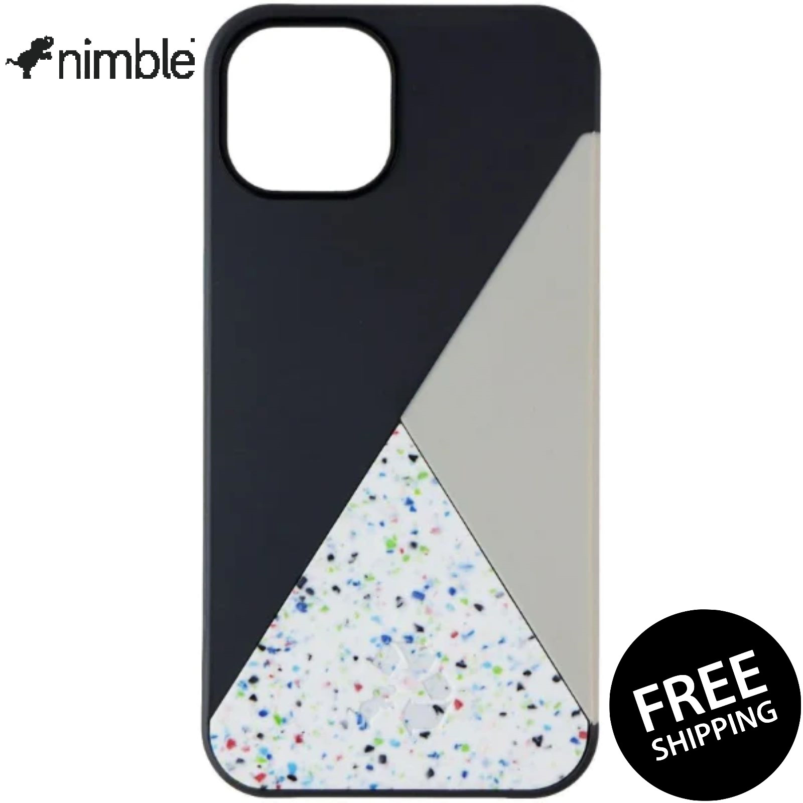Nimble Spotlight Protective Case for Apple iPhone 13 Mini 5.4 Anti-Slip Charcoal