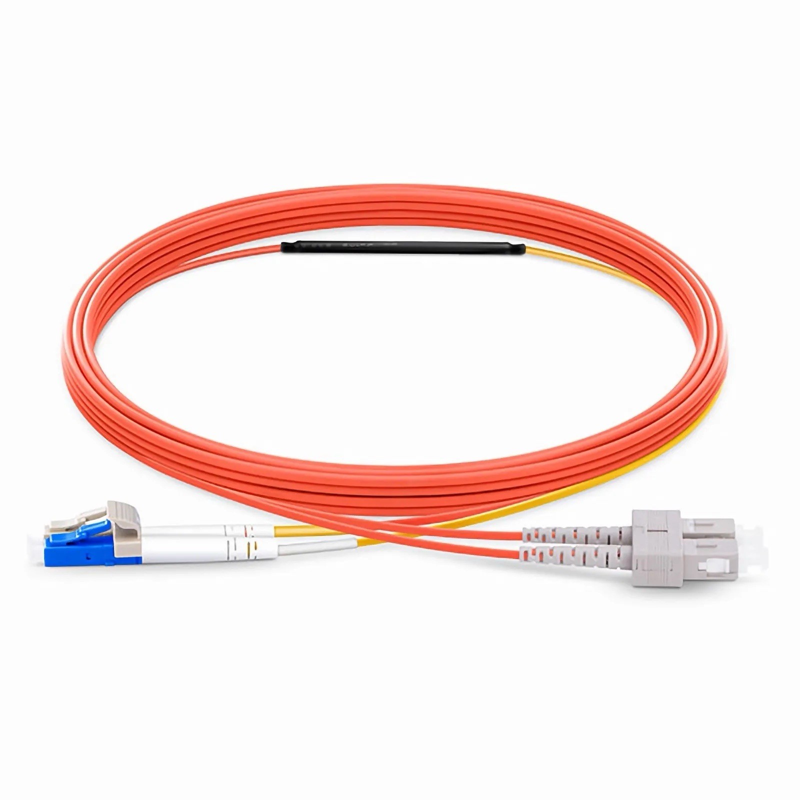 FS 2m (7ft) LC to SC OM1 Mode Conditioning Riser (OFNR) Fiber Optic Patch Cable