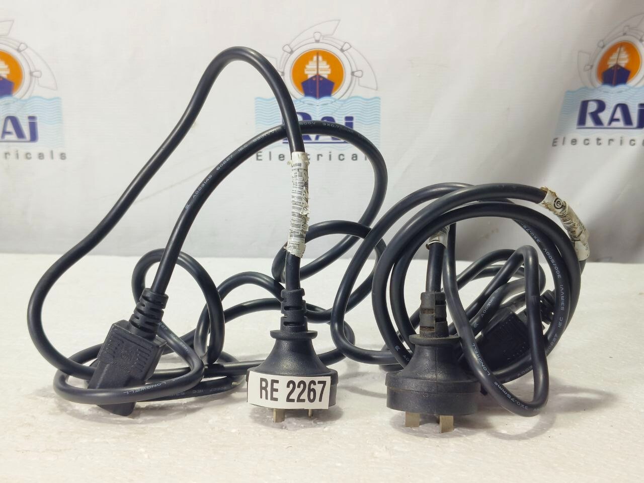 LONGWELL POWER CORD CABLE LSG -31 TO LS-70 250V 10A 3X0.75mm² 3-PIN LOT OF 2PCS
