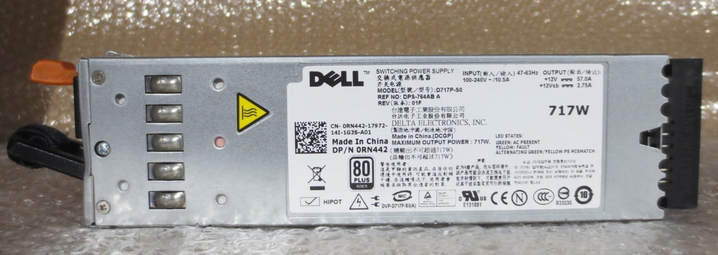 Dell DPS-764AB A D717P-S0 0RN442 Switching Power Supply 717W