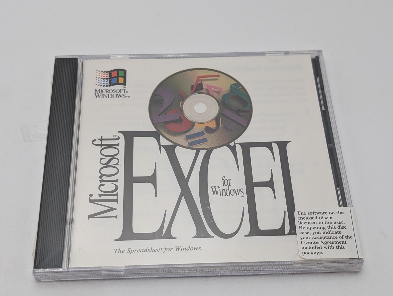 Vintage Microsoft Excel 4.0 For Window Cd- Rom 1993 Sealed Brand New
