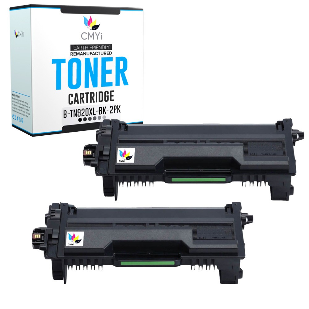 2-Pack Compatible CMYi TN920XL Black Toner Cartridge fits Brother HL-L6310DW