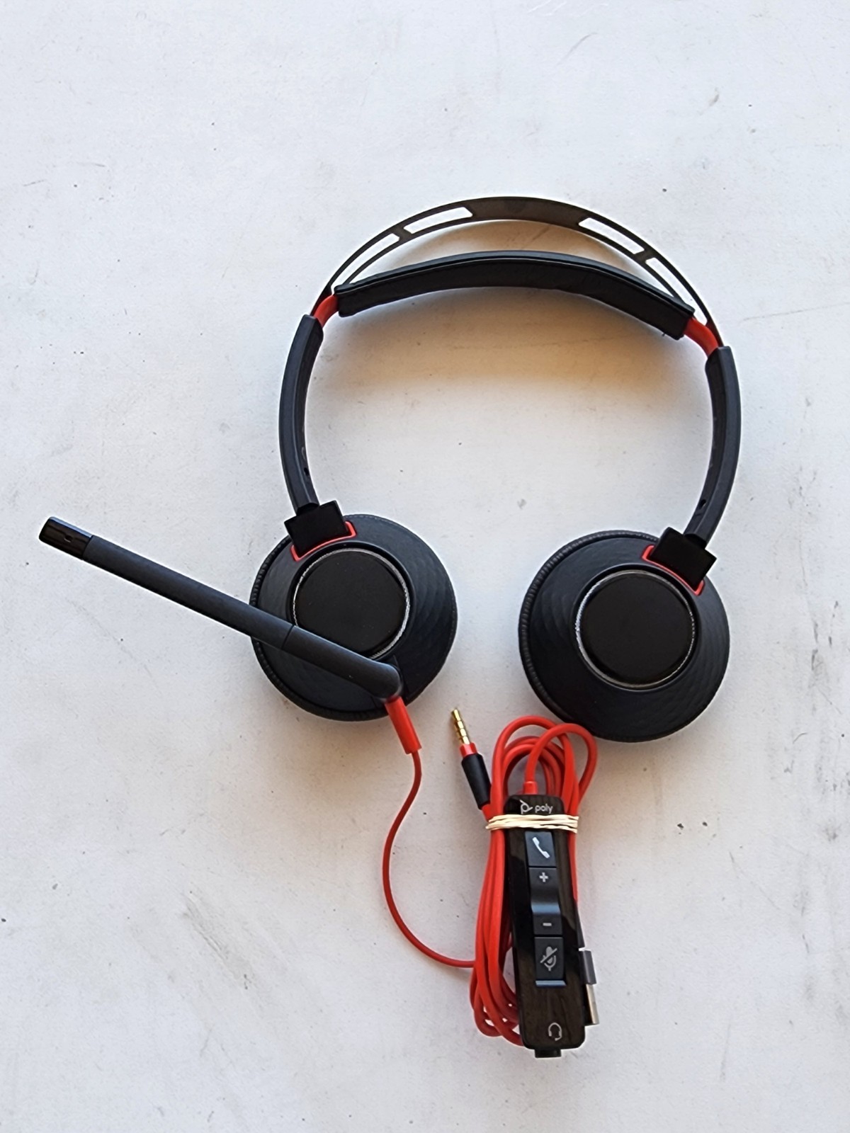Plantronics Poly C5220T USB-A/3.5 mm Wired Stereo Headset Headphones 211008-02