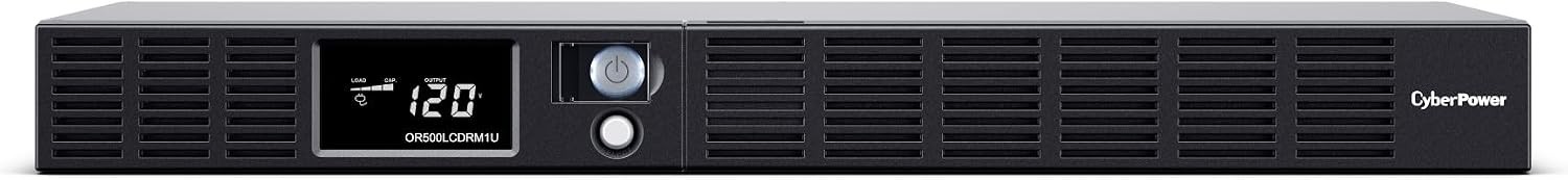 CyberPower OR500LCDRM1U-R Smart App LCD UPS, 6 Outlets - Certified Refurbished