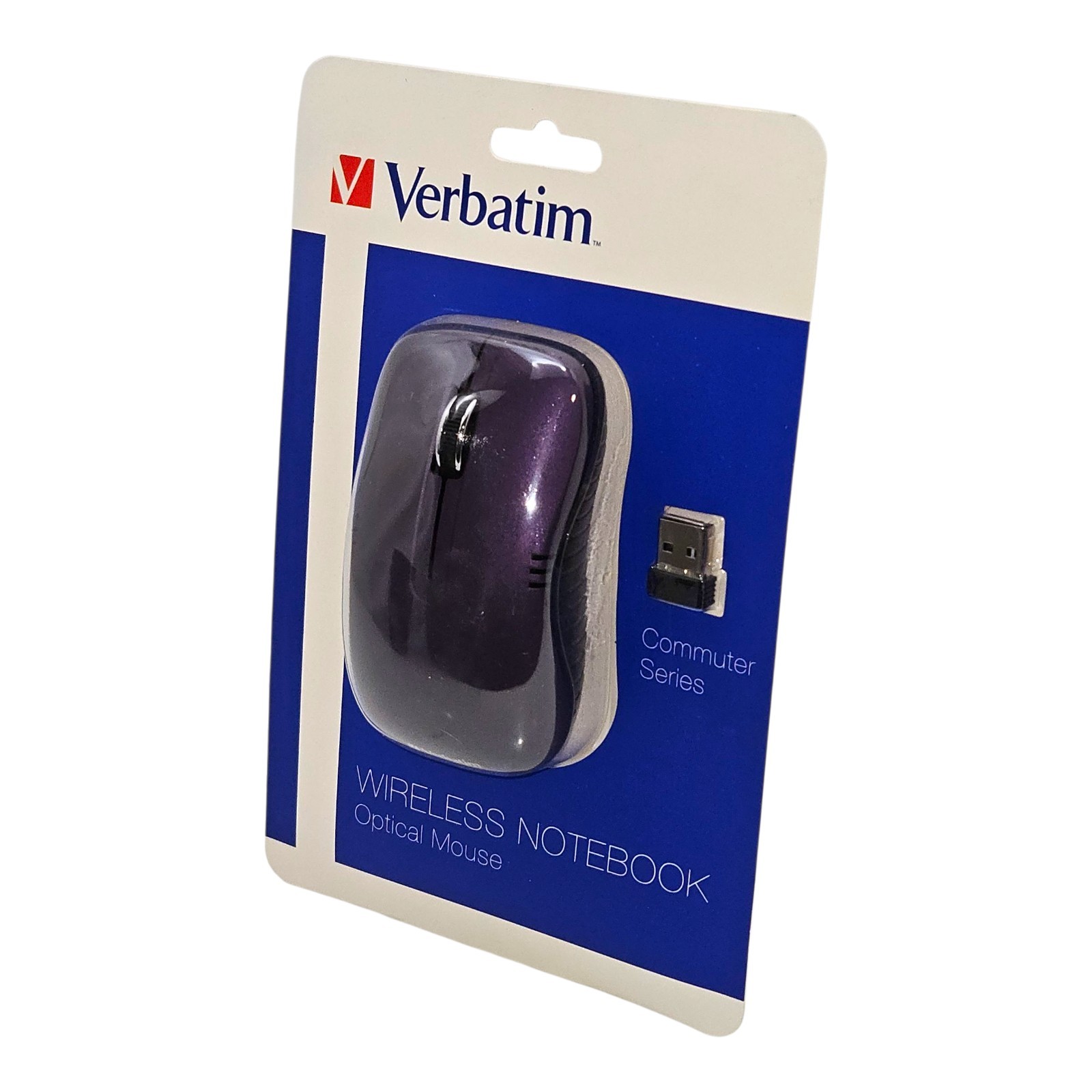 Verbatim Wireless Notebook Optical Mouse - Purple - 99781 w/ 2.4 GHz USB dongle