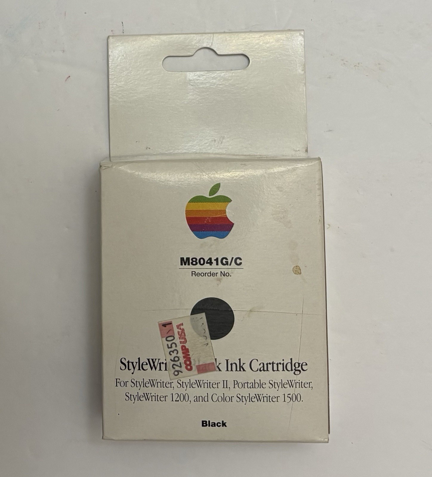 Apple Black Ink Cartridge M8041G/C StyleWriter Printers SEALED ORIG. BOX 1995