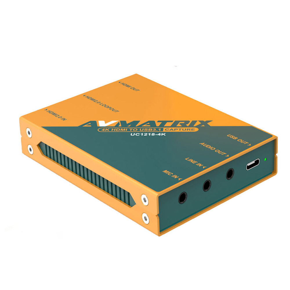 AVMATRIX UC2218 UC1218 Video Capture 4K HDMI Broadcast Grade Capture for Camera 