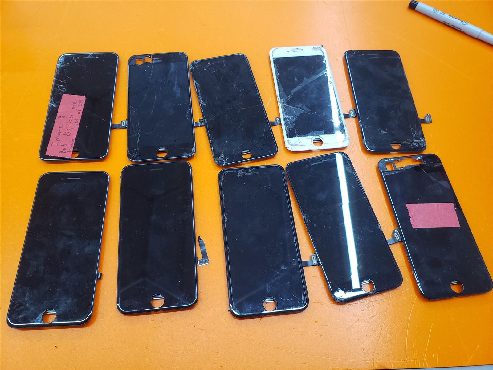 ⭐️⭐️⭐️⭐️⭐️ **AS IS** Apple iPhone 8 Screen (Lot of 10) Bad Digitizer & Touch